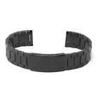 StrapsCo Stainless Steel Flat Link Bracelet Watch Band