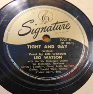 78RPM Signature Leo Watson + Vic Dickenson Quintet - Tight and Gay / Sonny Boy V - Picture 1 of 6