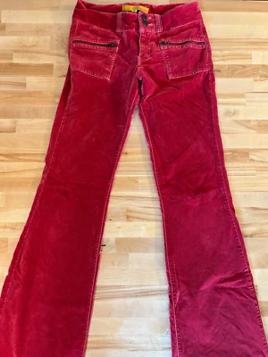 Vtg 90s twill twenty two red velvet pants size 26 - Image 1 of 4