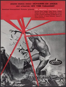 THE AMAZING COLOSSAL MAN - Original 1957 Trade AD / ADVERT - Glenn Langan - Picture 1 of 1