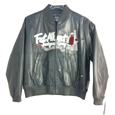Vintage, PLATINUM FUBU, Fat Albert & Junkyard Gang, Men's COWHIDE LEATHER JACKET - Image 1 of 4