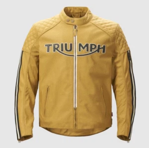 Triumph Motorcycle Braddan Air Race Jacket Gold MLES24006 - Bild 1 von 7