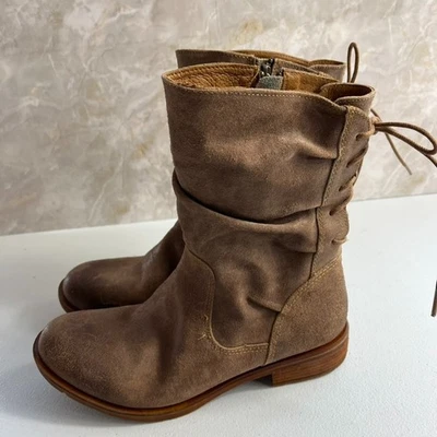 Sofft Boots Women's 7.5 M Brown Waterproof Leather Side Zip Back Lace Up - Image 1 of 4
