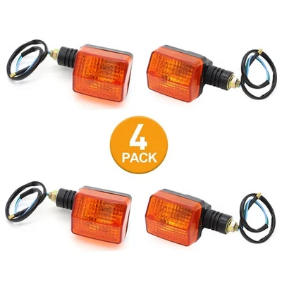 4PCS Front Rear Turn Signal Indicator Light FOR HONDA XR650L 93-25 XR600R 92-00 - Image 1 of 4