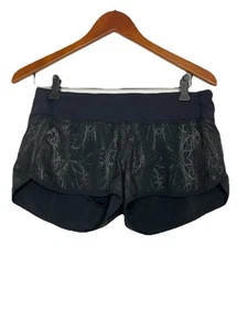 Lululemon Damen 6 schwarze Laufshorts aktiv 2" Schrittlänge gefüttert - Bild 1 von 5