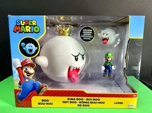 2024 JAKKS Pacific Super Mario - KING BOO, LUIGI, and BOO 3pk (Glow in the Dark) - Picture 1 of 13