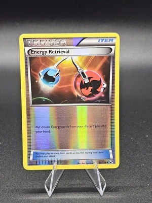 Energy Retrieval 92/114 Black & White Reverse Holo Pokémon TCG 2012 Uncommon  - Image 1 of 4