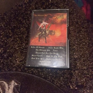 VINTAGE Ozzy Osbourne The Ultimate Sin Cassette 1986 🩴 - Picture 1 of 9