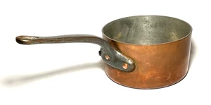 LAMALLE ~ SARTÉN PARA SALSA de cobre de 2,5 mm de calidad temprana de 2,5 cuartos de galón ~ Francia - Imagen 1 de 9