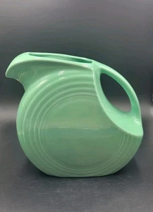 FIESTA Sea Mist Green Disk Pitcher - Picture 1 of 7