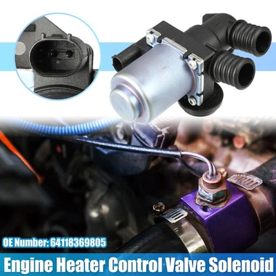 No.64118369805 Engine Heater Control Valve Solenoid for BMW 325Ci 2001-2006 - Image 1 of 4