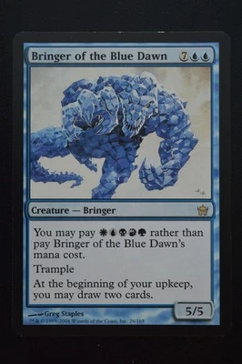 Magic The Gathering MTG BRINGER OF THE BLUE DAWN Fifth Dawn LP Lightly Played - Image 1 of 2
