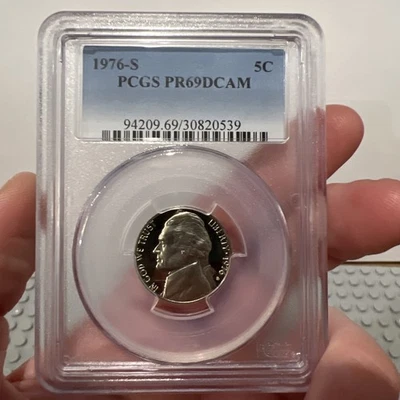 1976-S Bicentennial Proof Jefferson Nickel Coin, PCGS PR-69 DCAM - Image 1 of 4