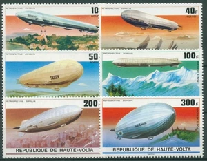 Obervolta 1976 75 Jahre Zeppelin-Luftschiffe 625/30 postfrisch - Picture 1 of 1
