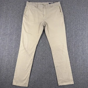 Vineyard Vines Pants Mens 36x34 Khaki Beige Chino Stretch Flat Front Casual - Picture 1 of 10