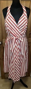 Miss Posh Size 14 Dress Red White Candy Stripe Vintage 50s Look Rockabilly Swing - Picture 1 of 14