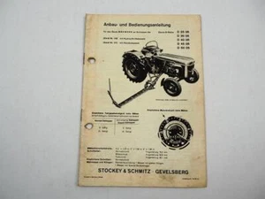 Stockey & Schmitz 150 151 Mähwerk für Deutz Schlepper Anbau Bedienungsanleitung - Bild 1 von 1