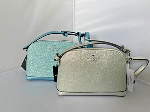 Kate Spade Lametta Glitzer Stoff kleine Kuppel Crossbody K8713 $ 249 FARBE WÄHLBAR - Bild 1 von 22