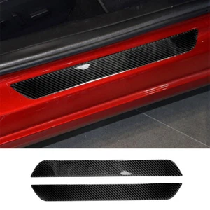 Borde de protección contra arañazos para puerta delantera de fibra de carbono umbral para Tesla Model 3/Y 2017-23 - Imagen 1 de 11