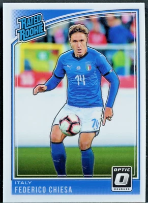 Federico Chiesa 2018-19 Panini Donruss Optic Soccer Rated Rookie RC #192 Italy - Image 1 of 2
