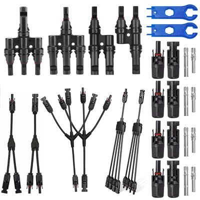 Conector solar para MC4 cable Y distribuidor 2,3,4 compartimentos enchufe solar T distribuidor fotovoltaico - Imagen 1 de 4
