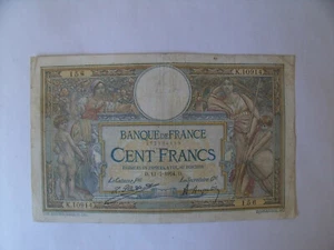 France 100 francs Merson 11-7-1924 - Picture 1 of 2