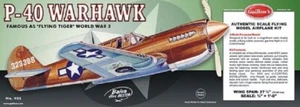 Guillow's Freiflugmodell P-40 Warhawk Wurfgleiter Holz Balsabausatz - Bild 1 von 1