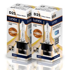 D2s Original Lunex Xenon Leuchtmittel Ersatz für Philips, GE oder OSRAM 4300k Set