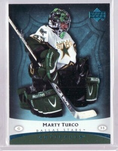 2005-06 MARTY TURCO ARTIFACTS BLUE CARD 21/75 DALLAS STARS