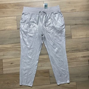Lauren Ralph Lauren Metallic Pull On Elastic Waist Tapered Jogger XXL - Picture 1 of 14