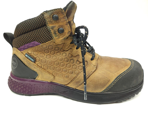 Stivali da lavoro Timberland Pro da donna Reaxion A219B marroni impermeabili punta composita 7