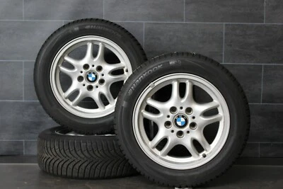 Original BMW 3er e36 e46 z3 Alufelgen 16 Zoll Winterräder 205 55 r16 91H - Bild 1 von 4