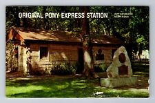 Gothenburg NE-Nebraska, Original Pony Express Station, Antique Vintage Postcard