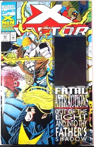X-FACTOR #92 casi nuevo 1993 cubierta holográfica 1st Exodus Fatal Attractions parte 1 MCU - Imagen 1 de 6