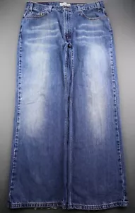 Stivali bassi larghi jeans firmati Levi Strauss vintage 2003 taglio misura 36x30 - Foto 1 di 12