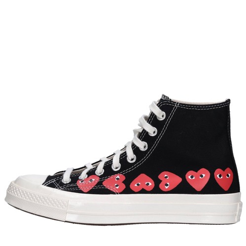 A08147C Sneakers CONVERSE PLAY COMMES DES GARCONS Unisex Nero Amu04_conv