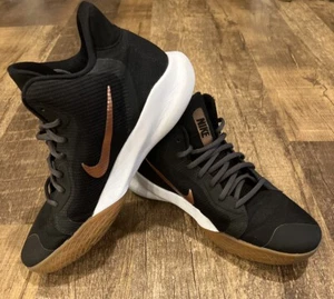 Nike Precision III Men US 9 Basketball Black Copper Sneaker Adult Tennis Shoes - Picture 1 of 14