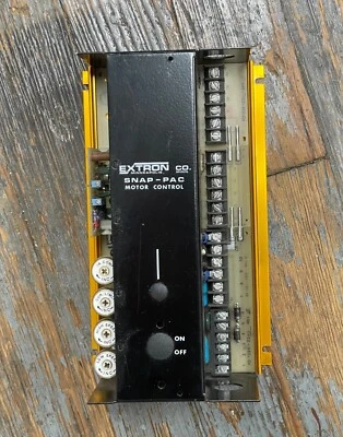 EXTRON SNAP-PAC MOTOR CONTROL 113-0530A0301 1/2 HP 180 VDC 1 PH - Image 1 of 4