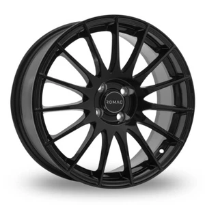 4X Mazda 3 2009 to 2013 Alloy Wheels - 18" Romac Pulse Gloss Black - Picture 1 of 1