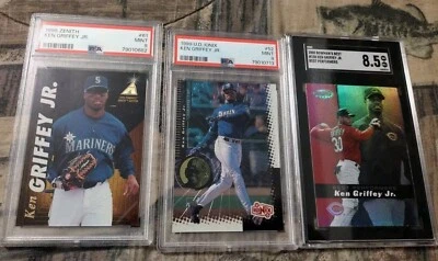 Ken Griffey Jr.  ~ 3 Graded Cards PSA SGC - Image 1 of 4