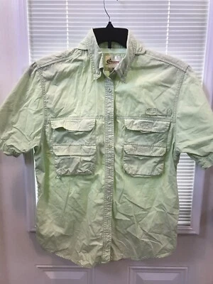 Рубашка мужская для рыбалки спортсменов по всему миру средняя с коротким рукавом вентилируемая светло-зеленая - Изображение 1 из 3