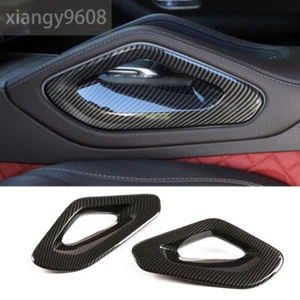 Central Armrest Side Panel Trim For Benz GLE GLS Class X167 W167 2020+ABS Carbon - Picture 1 of 12