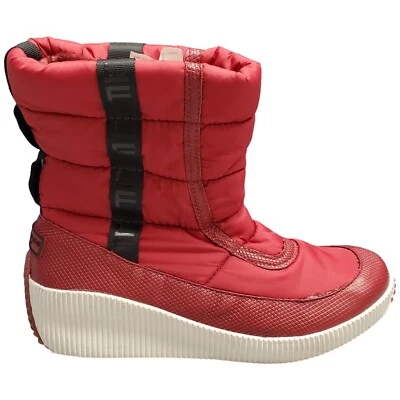 London Fog Cheslee Winter Boots Womens Size 7 Red Synthetic Pull On WL06269W - Image 1 of 4