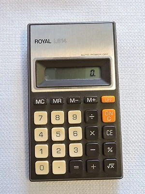 Royal  L814 Auto Power Off Handheld Calculator (T9) - Image 1 of 3