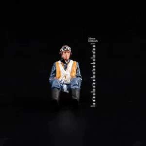 1/48 WWII Pilot German Miniature Figure – Painted Model for Aircraft Diorama - Picture 1 of 1