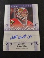 2014-15 UPPER DECK ARTIFACTS ANTTI RAANTA A-AR AUTOFACTS AUTO AUTOGRAPH