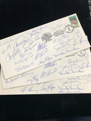 Los Angeles Dodgers 100th Anniversary Cachet Signed by 21 Infield Snider + JSA  - Image 1 of 2