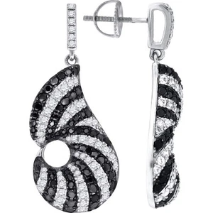 925- CZ LADIES FANCY EARRING. #37177 - Picture 1 of 1