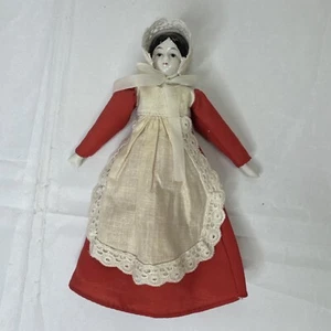 Muñeca bisque vintage japonesa miniatura de porcelana pintada a mano - Imagen 1 de 8
