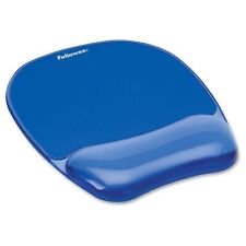 Fellowes Mouse Mat Wrist Support - Crystals Gel Mouse Pad with Non Slip Rubber B